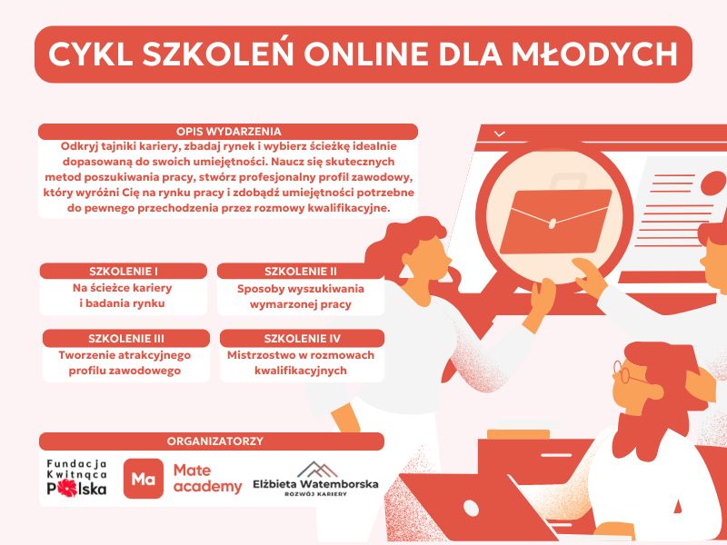Cykl szkoleń online dla młodych - (re)Startuj z sukcesem – Pierwsze kroki w pracy